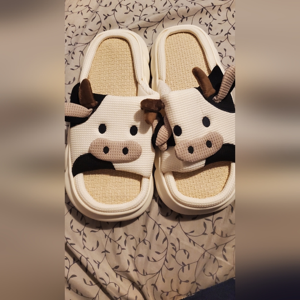 Cow slippers